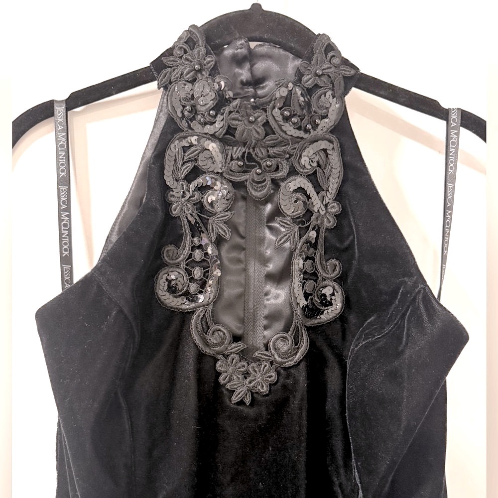 Vintage Scott McClintock Velvet Dress with Matching Jacket